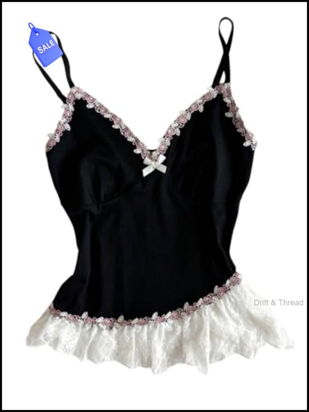 Women's Lace Babydoll Tank Top Cami Y2K Going Out Outfit